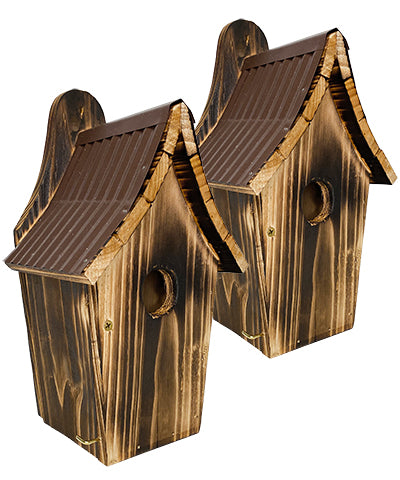 Woodlink Rustic Bluebird Houses, Pack of 2
