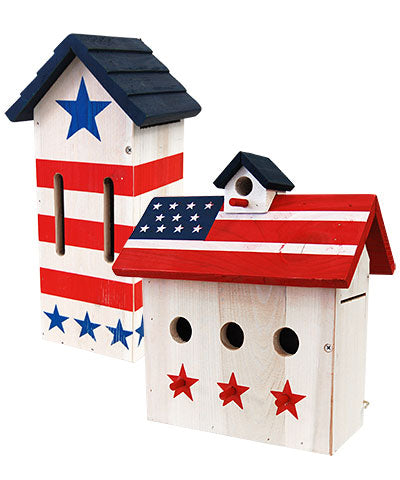 Woodlink Patriotic Butterfly and Wren House Package