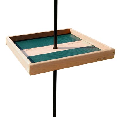 Woodlink Giant Pole Mounted Seed Tray with Pole Adapter