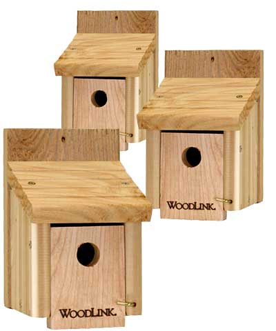 Woodlink Cedar Wren Houses, Pack of 3