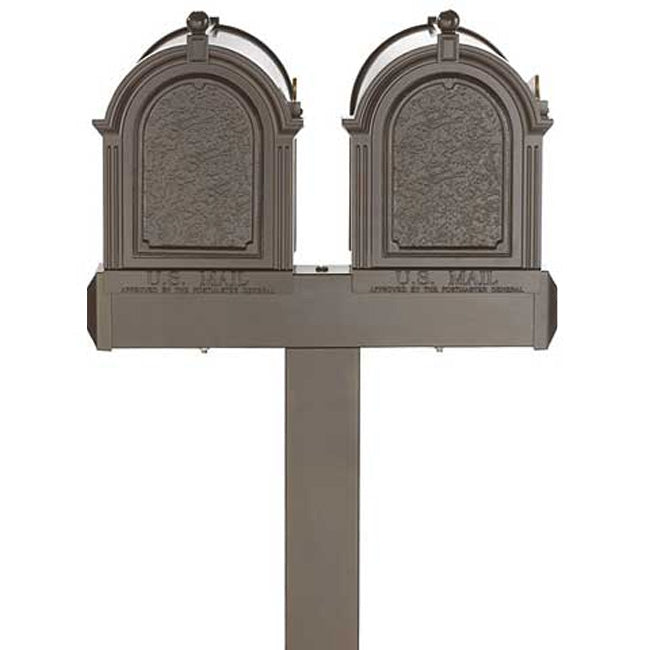 Whitehall Dual Mailboxes and Post Package, French Bronze – Prime ...