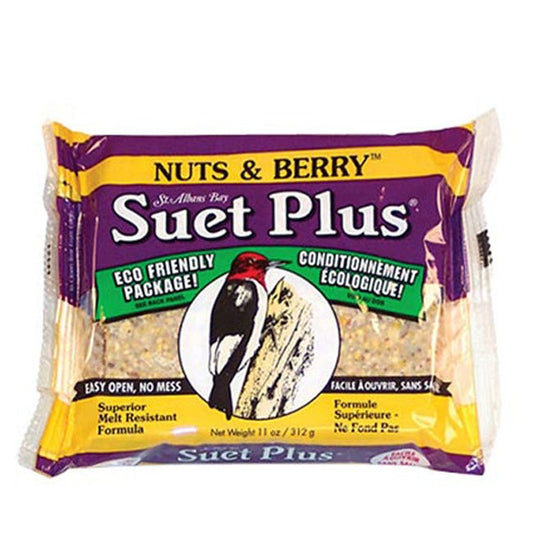 Wildlife Sciences Nut & Berry Suet Cakes, 11 oz., Pack of 24