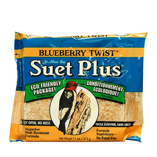 Wildlife Sciences Blueberry Twist Suet Cakes, 11 oz, 24 Pack