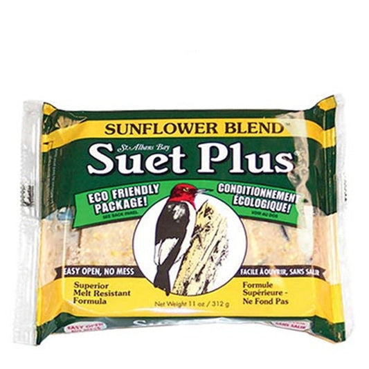 Wildlife Sciences Sunflower Blend Suet Cakes, 11 oz, 24 Pack