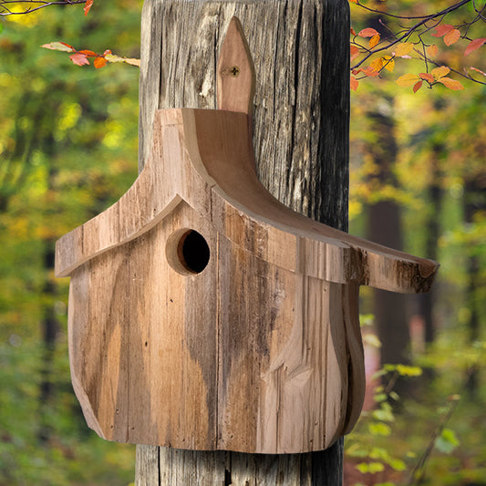 Woodmen Designs Rustic Cedar Handcrafted Bluebird House
