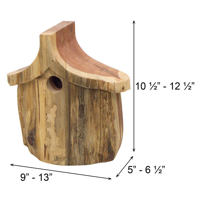 Woodmen Designs Rustic Handmade Bird House with Finish